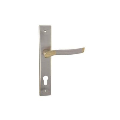 Дверна ручка на планці під ключ (85/62 мм) SIBA Verona матовий нікель/альбіфрін