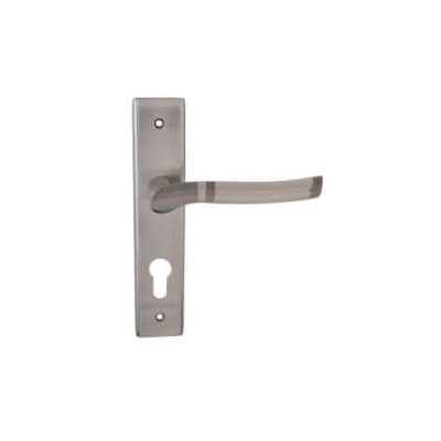 Дверна ручка під ключ (85/62 мм) SIBA Verona матовий нікель/графіт