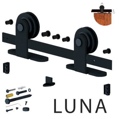Комплект розсувної системи LUNA в стилі LOFT Valcomp DESIGN LINE 213-452