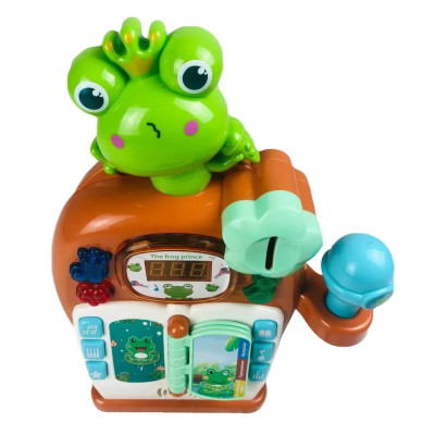 Караоке машина Жабка на русском  языке mimi star 177-22 коричневая