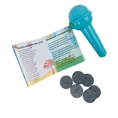 Караоке машина Жабка на русском  языке mimi star 177-22 бирюзовая