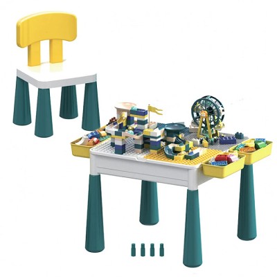 Игровой столик-конструктор со стульчиком LH 152 детали(6303)