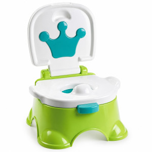 Детский музыкальный горшок с короной Baby Potty 68011 зеленый