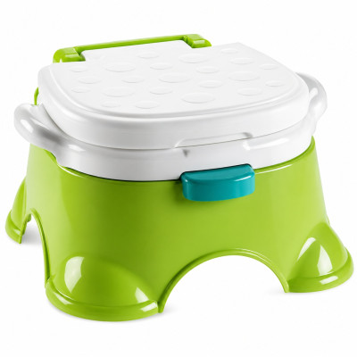 Детский музыкальный горшок с короной Baby Potty 68011 зеленый