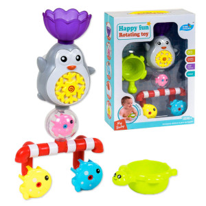 Игрушка для ванной водопад  пингвин YS673