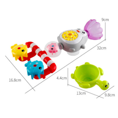 Игрушка для ванной водопад  пингвин YS673