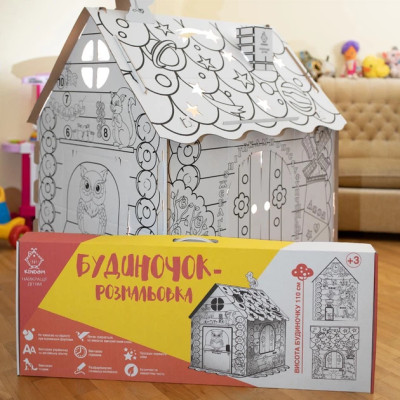 Будиночок розмальовка дитячий 110 см білий