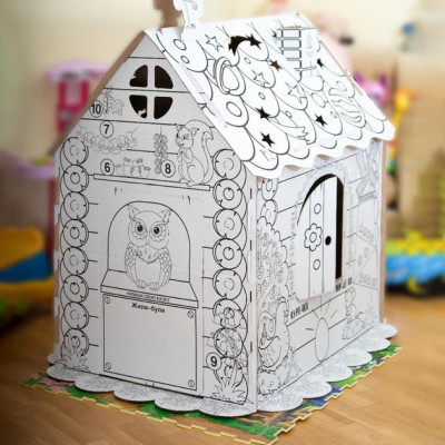 Домик раскраска детский 110 см белый