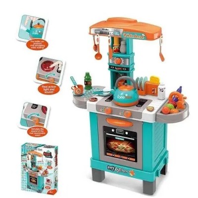 Набір ігровий дитячий Кухня 008-939 A (5) світло, звук, пускає пар, аксесуари
