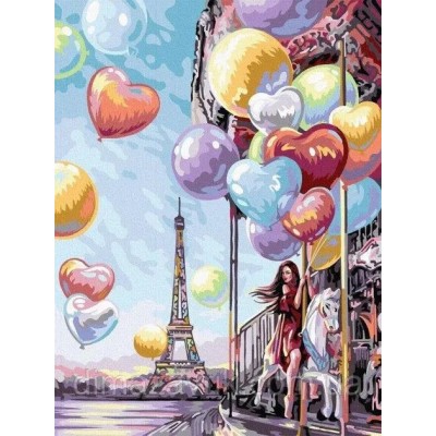 Картина за номерами Париж, Danko Toys 30х40 см, KpN-03-07