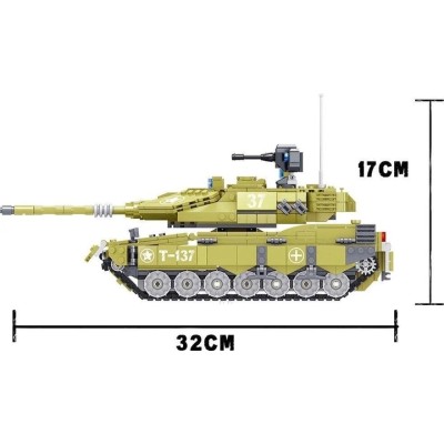 Конструктор детский Zhe Gao Военная техника 1277 деталей QL0137