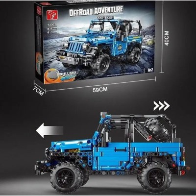 Конструктор детский TGL T2002 Внедорожник Jeep Wrangler 876 дет