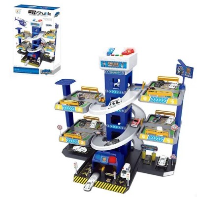 Дитячий ігровий набір Гараж Паркінг Парковка 69919A 3 поверхи, 12 машинок, автоматичний витяг, світло, мелодії