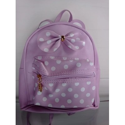 Детский рюкзак 22х19х9см фиолетовый с бантиком