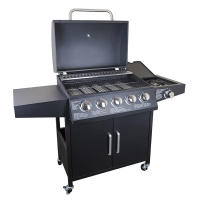 Газовый гриль барбекю Levistella GLV200305W 141,5x58x108 черный