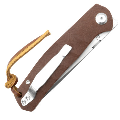 Нож складной Тотем G23 D2 Tanto Brown