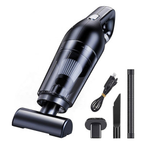 Пылесос аккумуляторный для автомобиля Car vacuum cleaner LT-113CT 120 В т беспроводной автомобильный с насадками и сумкой