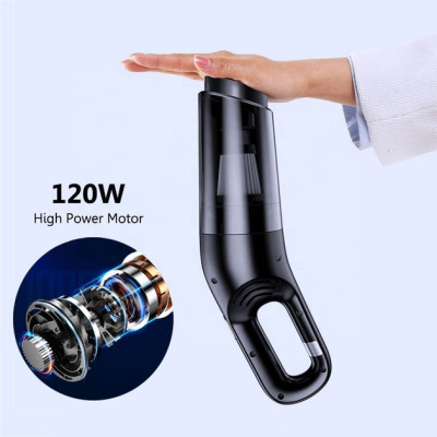 Пылесос аккумуляторный для автомобиля Car vacuum cleaner LT-113CT 120 В т беспроводной автомобильный с насадками и сумкой