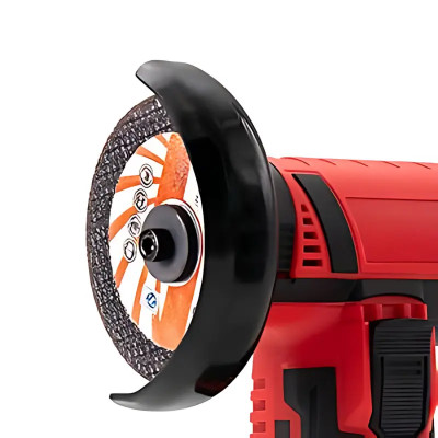 Аккумуляторная шлифовальная мини-болгарка, угловая машинка портативная 500W, шлифмашина в кейсе красный