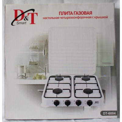 Настольная газовая плита D&T Smart DT 6004 4 конфорки