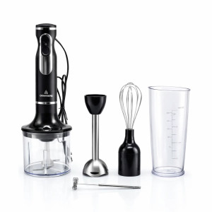 Блендер Crownberg-Cb-6226 5 в 1 миксер, измельчитель со стаканом черный
