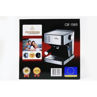 Кофемашина с капучинатором полуавтоматическая CROWNBERG CB-1565 кофеварка