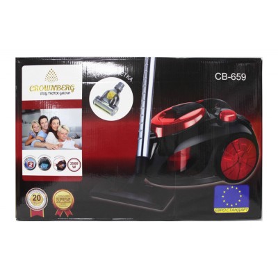 Пылесос контейнерный без мешка Crownberg CB-659 3500Вт