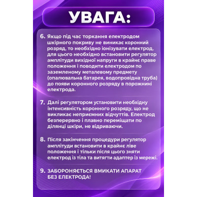 Дарсонваль для ухода за волосами, кожей лица и тела, косметологический аппарат, расческа для дарсонвализации, 5 насадок белый