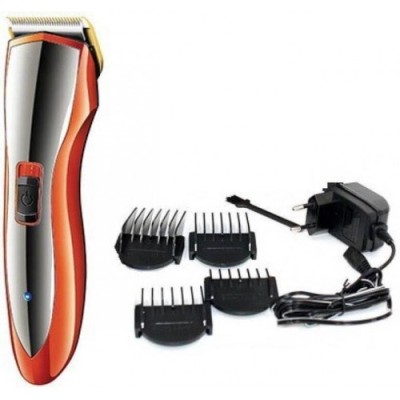 Машинка для стрижки волосся Gemei GM-6027 помаранчевий