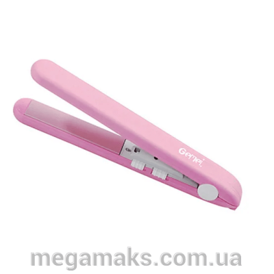 Плойка выпрямитель для волос Gemei GM-2936 розовый