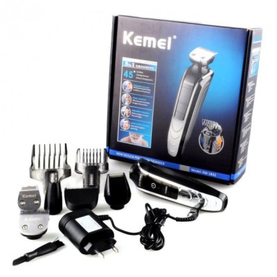 Набір для стрижки волосся Kemei KM-1832 5 в 1 машинка, триммер, стайлер