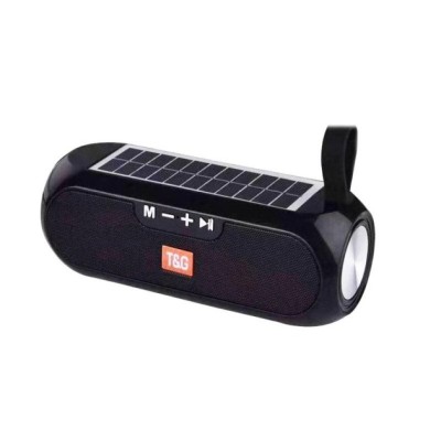 Портативная беспроводная Bluetooth колонка TG-182 с солнечной панелью black
