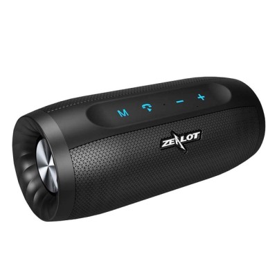 Портативна бездротова колонка Bluetooth ZeaLot S16 black