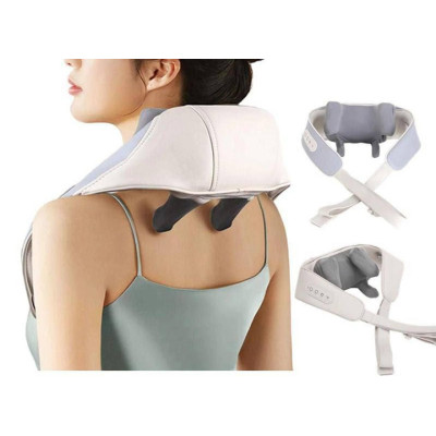 Массажер портативный аккумуляторный Massager shoulder neck waist back legs для шеи, спины и тела с подогревом