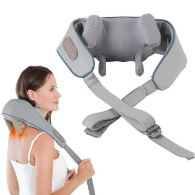 Массажер портативный аккумуляторный Massager shoulder neck waist back legs для шеи, спины и тела с подогревом