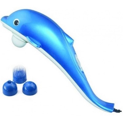 Массажёр ручной дельфин большой для тела Dolphin 3 синий