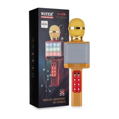 Караоке микрофон WSTER WS-1828 Bluetooth gold