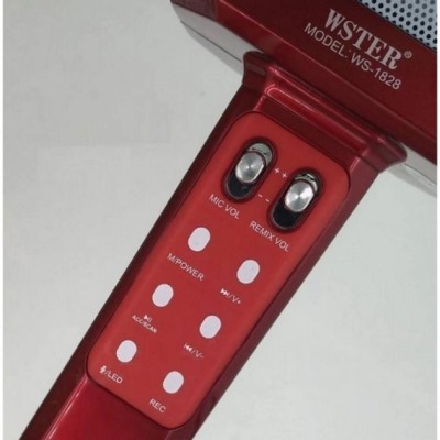 Караоке микрофон WSTER WS-1828 Bluetooth red