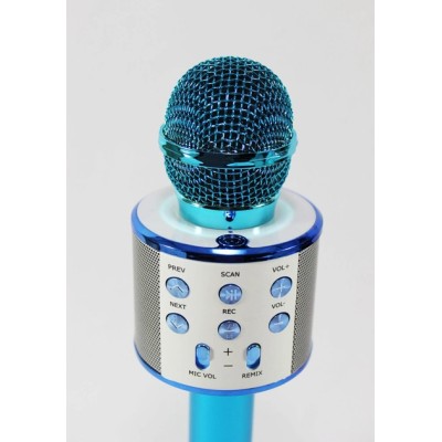 Караоке микрофон WSTER WS-858 Bluetooth blue