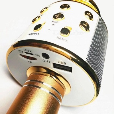 Караоке микрофон WSTER WS-858 Bluetooth gold