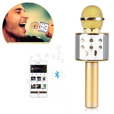 Караоке микрофон WSTER WS-858 Bluetooth gold