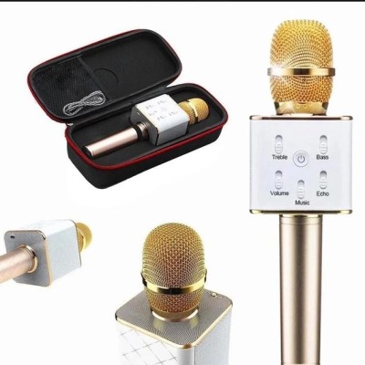 Караоке микрофон Q7 Bluetooth gold