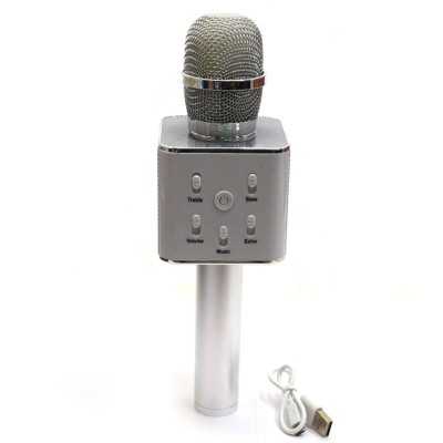 Караоке микрофон Q7 Bluetooth silver