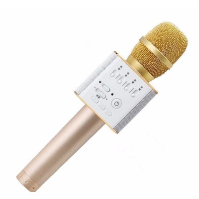 Караоке микрофон Q9 Bluetooth gold