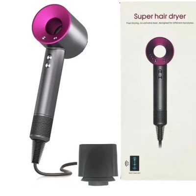 Фен для волос Hair Dryer 1600Вт 1 насадка grey-pink