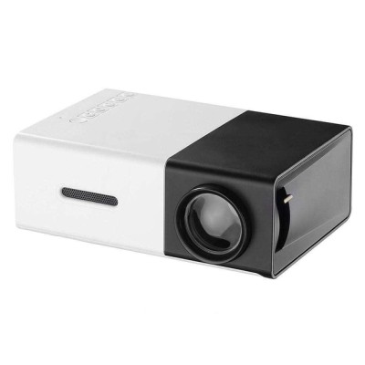 Портативный мини проектор с динамиком YG-300 EDITION PRO LED Full HD чёрно-белый