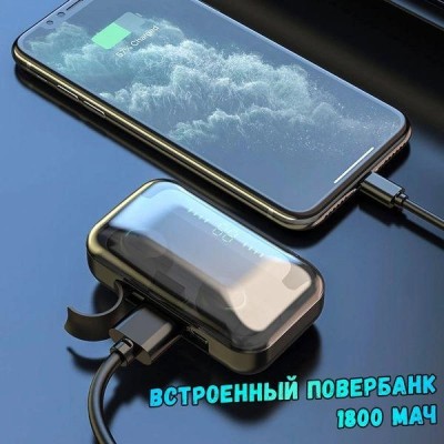 Беспроводные наушники True Wireless TWS F9 5 Bluetooth black