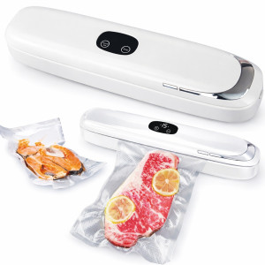 Вакуумный упаковщик для продуктов Vacuum Sealer MK-801 90Вт вакууматор ручной бытовой белый