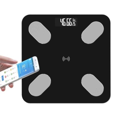 Смарт-весы Smart Scale Bluetooth A1 Black умные напольные фитнеc весы 180 кг