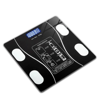 Смарт-весы Smart Scale Bluetooth Black умные напольные фитнеc весы 180 кг